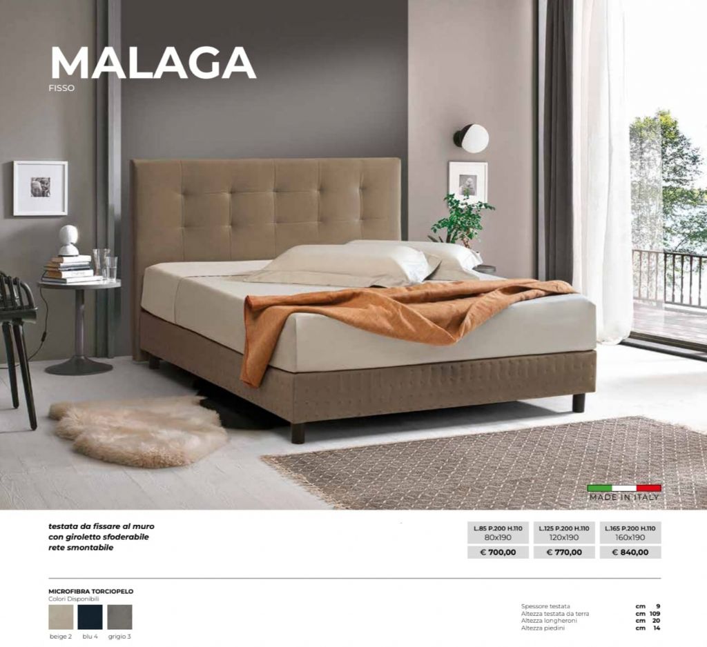 LETTO FISSO MALAGA 